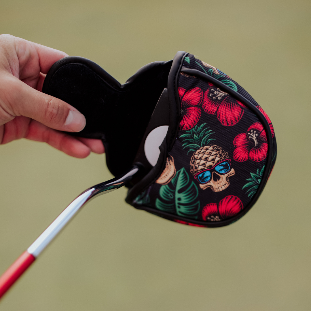 Pineapple Skull Mallet Putter Cover