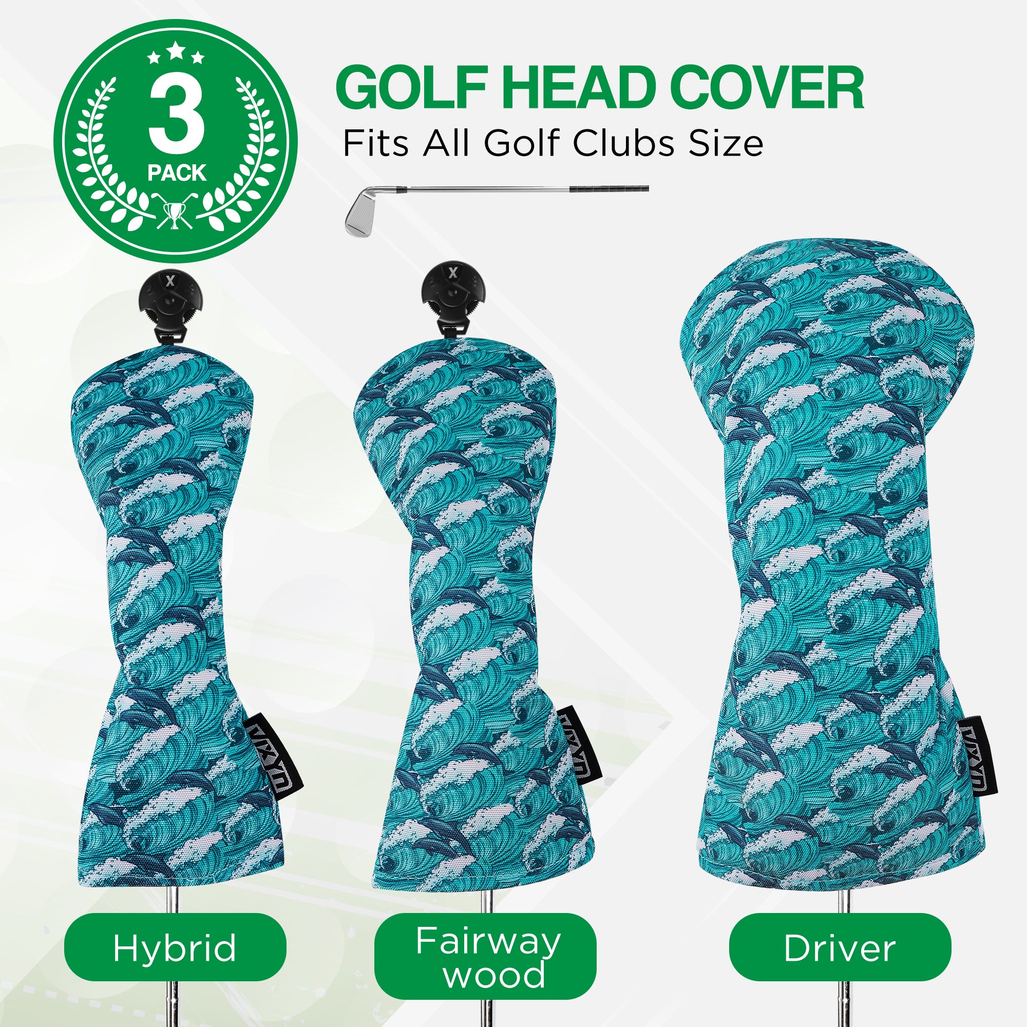 Dolphin Headcover (Full Set) - 30% OFF