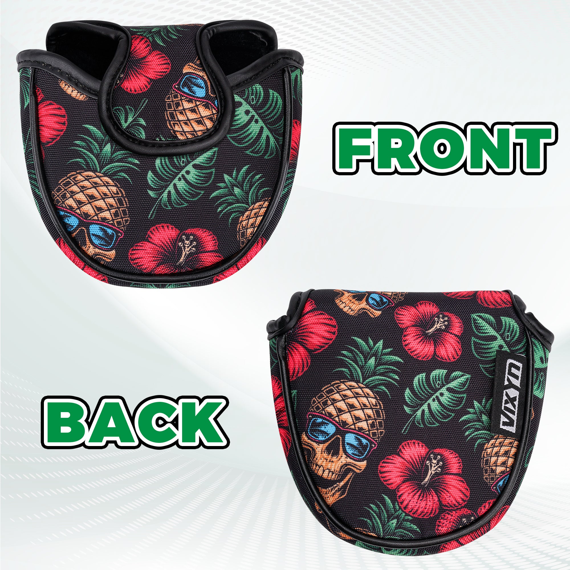 Pineapple Skull Mallet Putter Cover